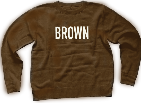 BROWN sweater