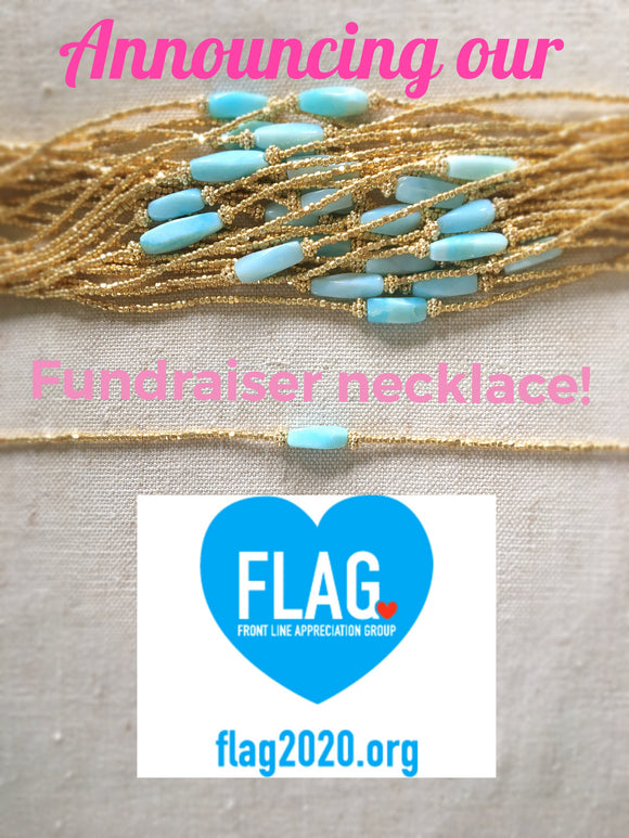 SUMMER LOVE DESIGNS EXCLUSIVE FLAG necklace