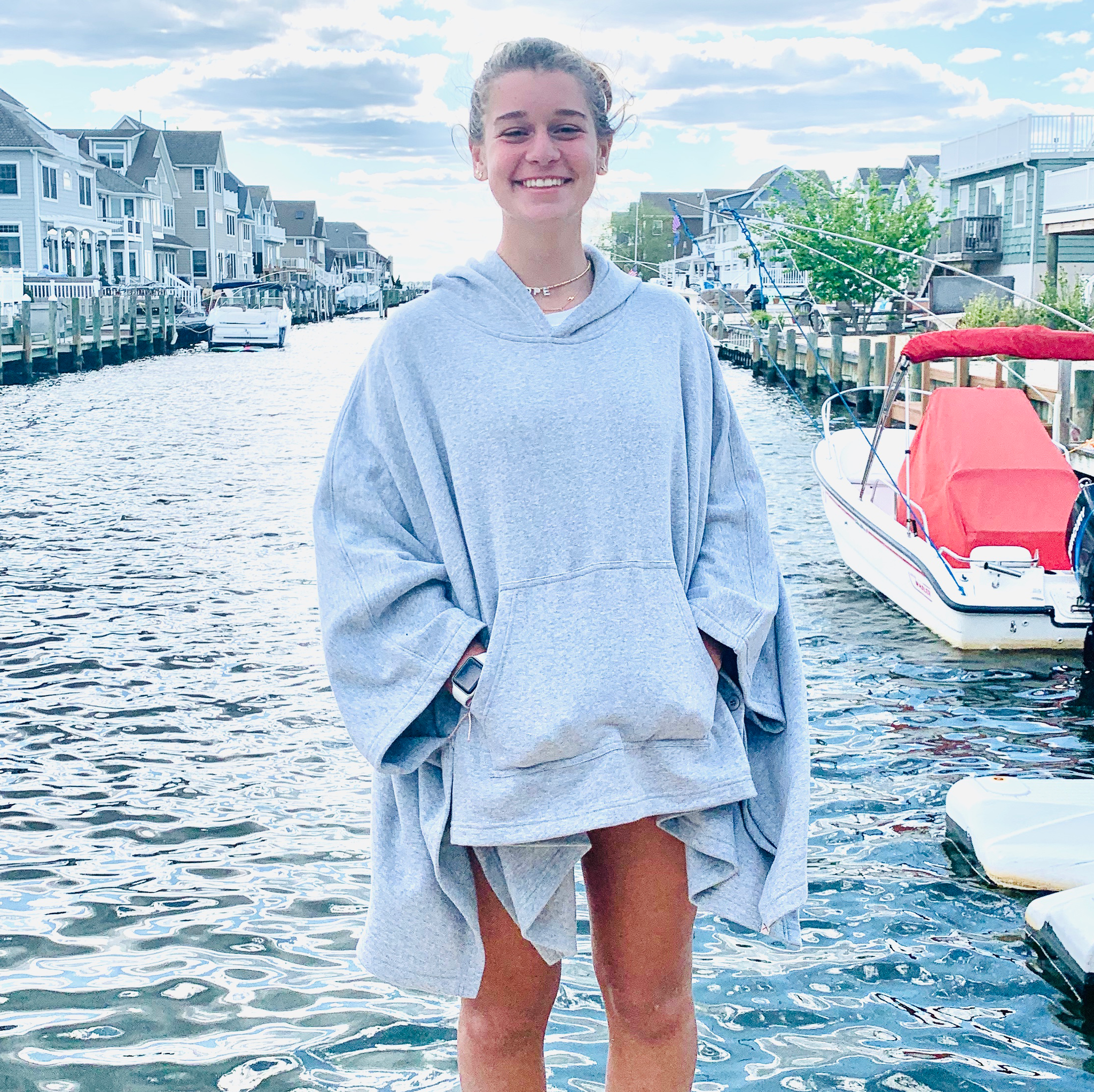 Hooded 2025 sweatshirt poncho